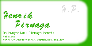 henrik pirnaga business card